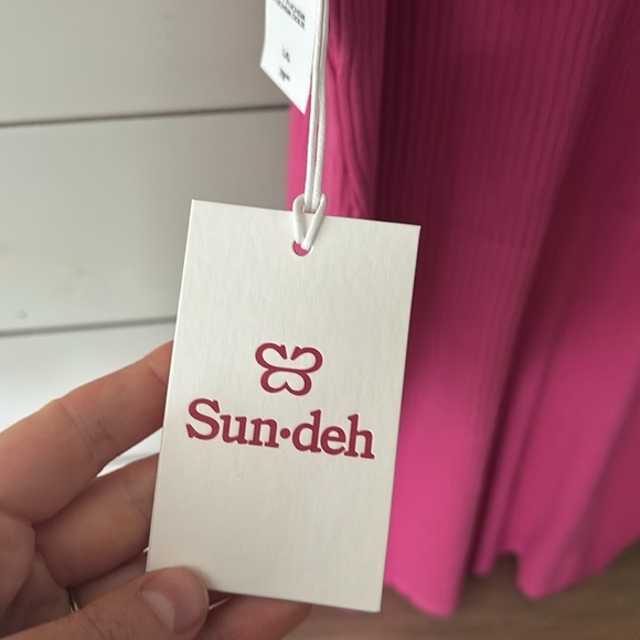 Sunday Best Jodie Ribbed Tank Dress – Soft Fuchsia – Size L – NWT - Picture 7 of 13